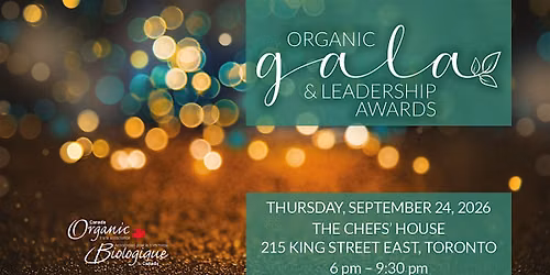 Organic Gala & Leadership Awards Dinner