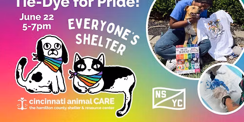 \ud83c\udff3\ufe0f\u200d\ud83c\udf08\ud83d\udc3e Tie-Dye for PRIDE at NSYC with Cincinnati Animal CARE! \ud83c\udf08