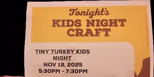 Texas Roadhouse kids activity night!