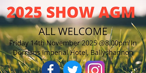 2025 Ballyshannon AGM