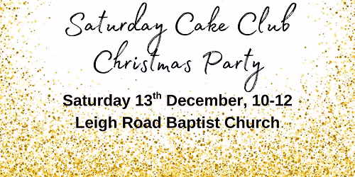 Saturday Cake Club Christmas Party