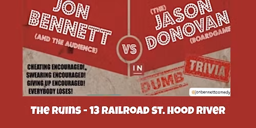 Jon Bennett (and You) vs. Jason Donovan in Dumb Trivia (Interactive Comedy Show)