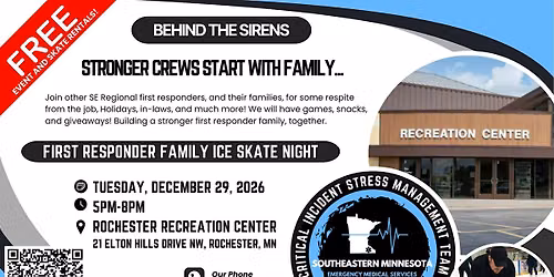 BEHIND THE SIRENS: FIRST RESPONDER FAMILY ICE SKATE NIGHT