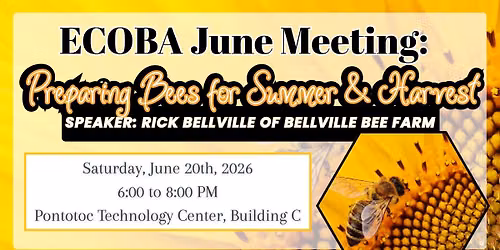 ECOBA June Meeting: Preparing Bees for Summer & Harvest