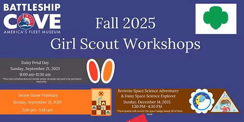 Fall 2025 Girl Scout Workshops
