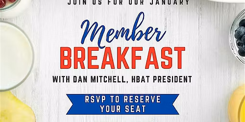 Member Breakfast with HBAT President Dan Mitchell