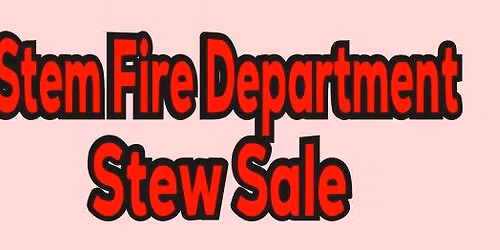 Stem Fire Department Stew Sale