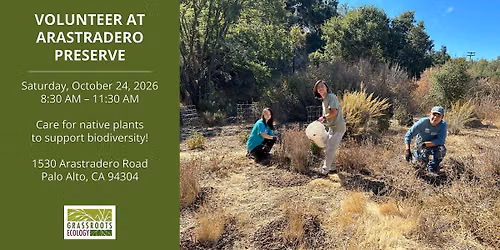 Volunteer Outdoors in Palo Alto at Pearson-Arastradero Preserve