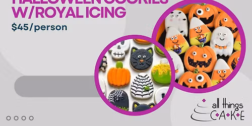 4 SPOTS LEFT- Halloween Cookies with Royal Icing