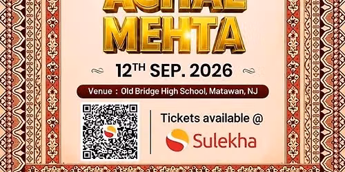 Achal Mehta Garba Live in New Jersey