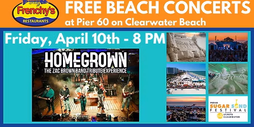 Frenchy's Free Beach Concerts: HOMEGROWN - The Zac Brown Band Tribute Experience