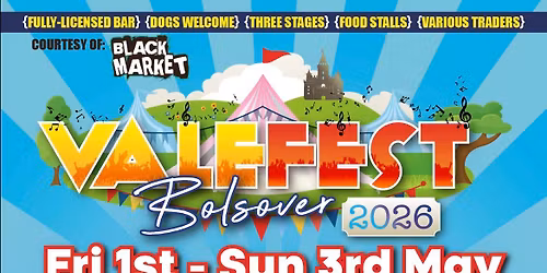 VALEFEST 2026 (Early May Bank Holiday Weekend)