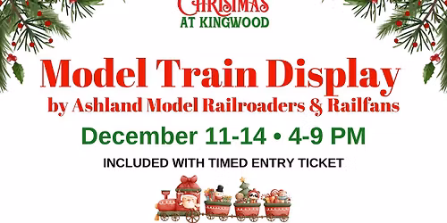 Model Train display during Christmas at Kingwood