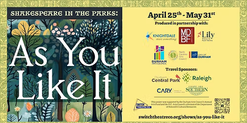 Shakespeare in the Parks - As You Like It (Durham)