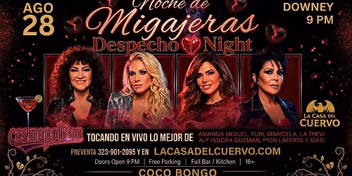 Despecho Night In Downey. Cosmopolitan Band En Vivo Diferentes Mujer Voces