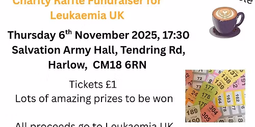 FUNDRAISER RAFFLE FOR LEUKAEMIA UK