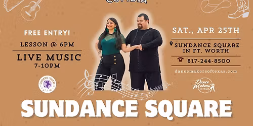 FREE Cumbia Lesson by DanceMakers of Texas + Live Band 