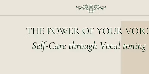 Self-Care through Vocal Toning