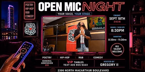 PoetryAndChill Open Mic Night\ud83c\udfa4\ud83d\udd25