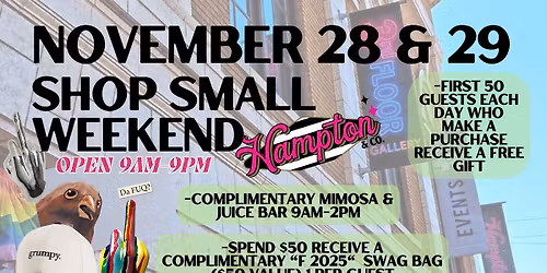 Small Business Saturday Weekend at Hampton & Co