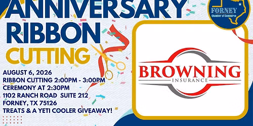 Ribbon Cutting Browning Insurance Agency 15th Anniversary