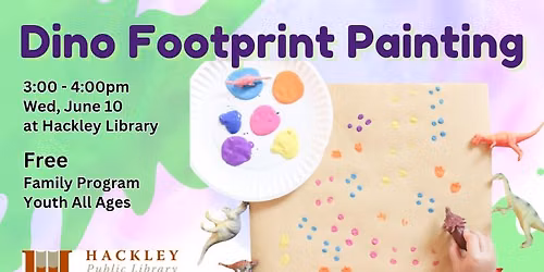 Dino Footprint Painting