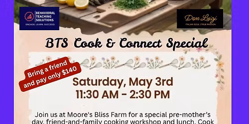 Pre-Mother's Day Cook & Connect Special