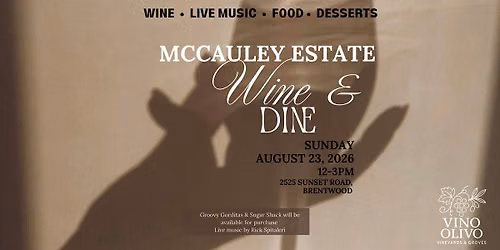 McCauley Estate Vineyards Wine & Dine