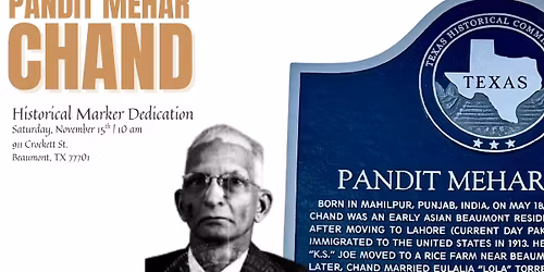 Pandit Mehar Chand Historical Marker Dedication