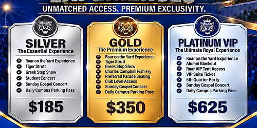 TSU Homecoming 2026 - Experience Packages