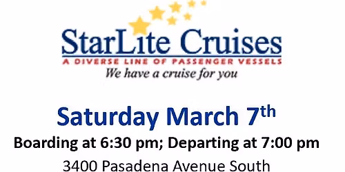 StarLite Cruise Saturday March 7th
