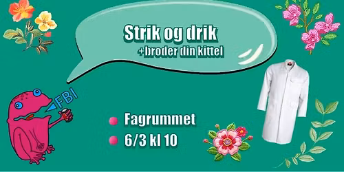 Strik og drik + broderi