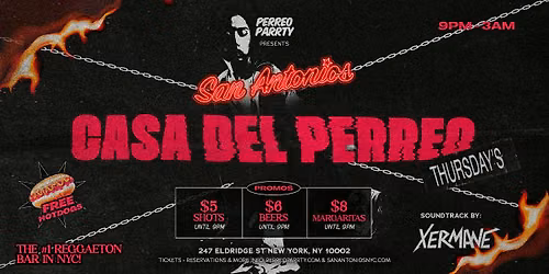 #1 Reggaeton Bar New York City - Thursdays San Antonios Casa del Perreo