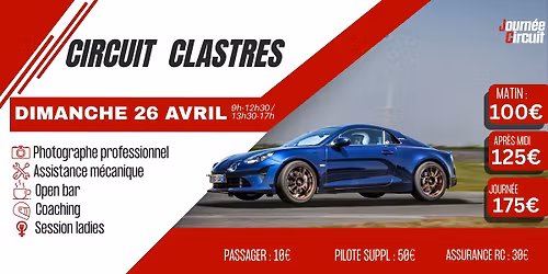 Journ\u00e9e circuit Clastres - Dimanche 26 avril