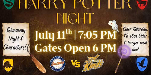 Harry Potter Night w\/ Giveaway & Characters vs. WC Kings