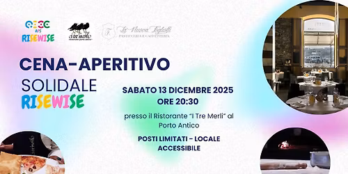 Cena-Aperitivo Solidale APS RISEWISE
