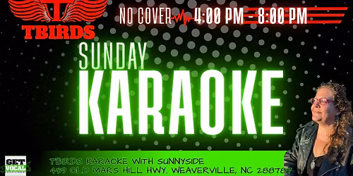 Get Vocal With Sunnyside, Sunday at T Birds in Weaverville