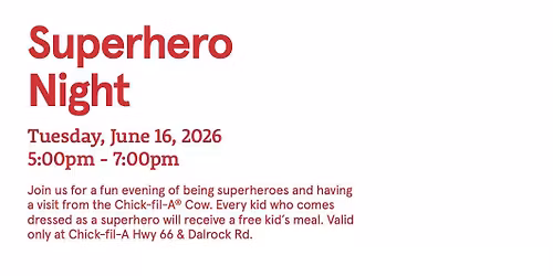 Superhero Night at Chick-fil-A Dalrock