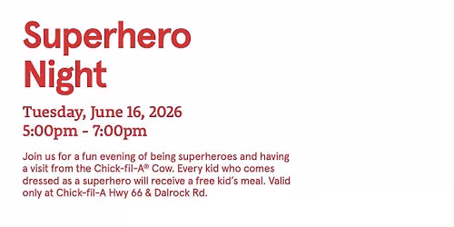 Superhero Night at Chick-fil-A Dalrock