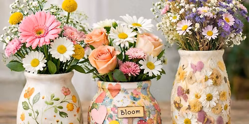 Mother\u2019s Day Custom Vase Workshop 