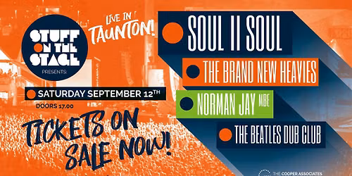 Stuff on the Stage: Soul, Funk & Disco Festival with Soul II Soul