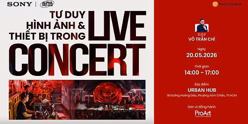 Offline workshop: T\u01b0 Duy H\u00ecnh \u1ea2nh & Thi\u1ebft B\u1ecb trong Live Concert | V\u00f5 Tr\u1ea7n Ch\u00ed
