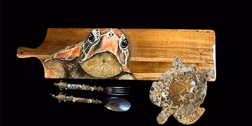 3ft Wood\/Resin Sea Turtle Charcuterie Board Workshop