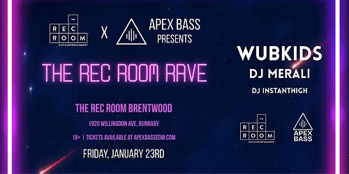 Apex Bass Presents The Rec Room Rave
