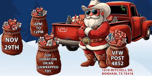 4th Annual Big Hat Cattle Co. Toys for Tots Event