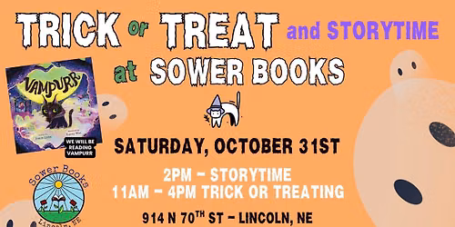 Trick or Treating & Storytime @ Sower Books