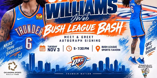J-Will\u2019s Bush League Bash: An Autograph & Meet-and-Greet