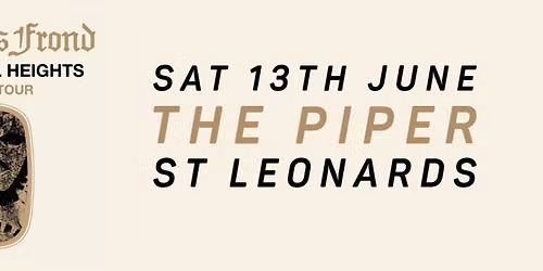 THE BEVIS FROND and THE HARE AND HOOFE\/\/ The Piper, St Leonards