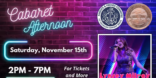 Cabaret Afternoon for Tulliallan BB/GA