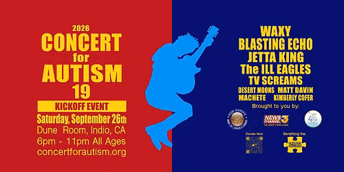 19th Annual Concert for Autism Kickoff Event at Dune Room, Indio, CA